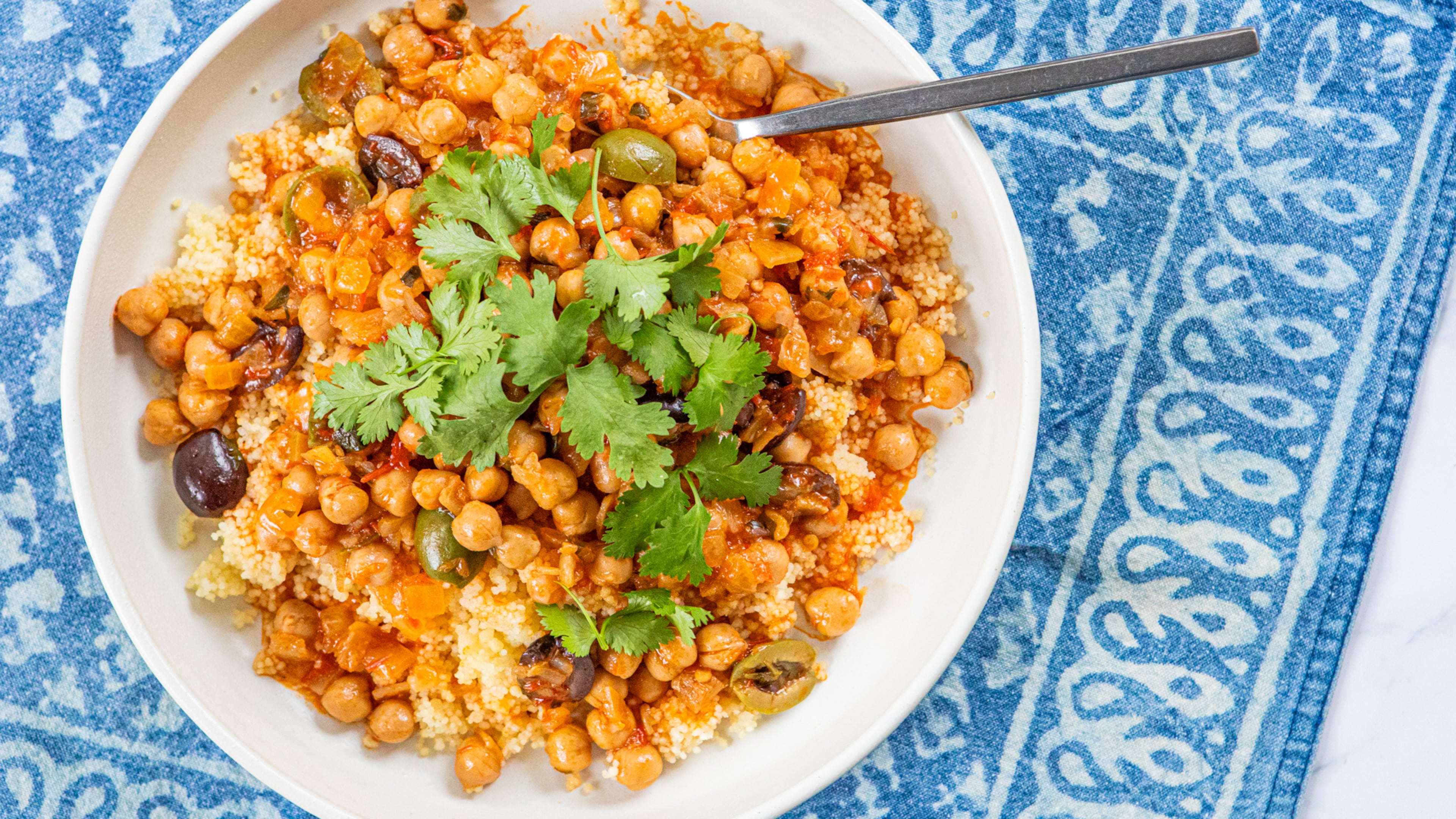 Serve this Shortcut Chickpea Tagine-Inspired Stew with quick-cooking couscous or alongside crusty bread for dipping. (Aaliyah Man for the AJC/food styling by Kate Williams)