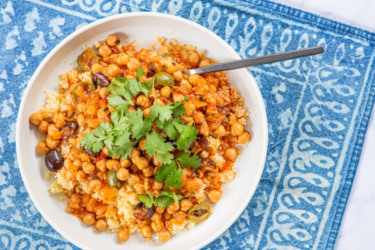 Serve this Shortcut Chickpea Tagine-Inspired Stew with quick-cooking couscous or alongside crusty bread for dipping. (Aaliyah Man for the AJC/food styling by Kate Williams)