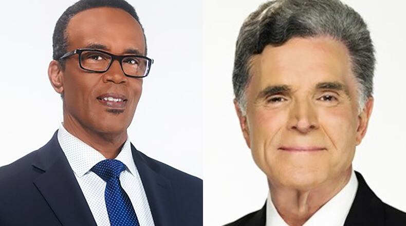 Ron Jones (left) is taking over the 5 and 6 p.m. newcasts on 11Alive and Jeff Hullinger is moving to weekend anchoring. PUBLICITY PHOTOS