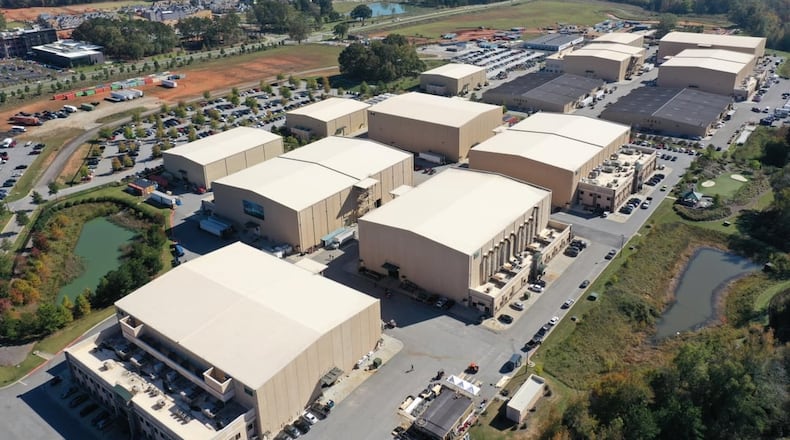 Overview of Trilith Studios in Fayetteville.