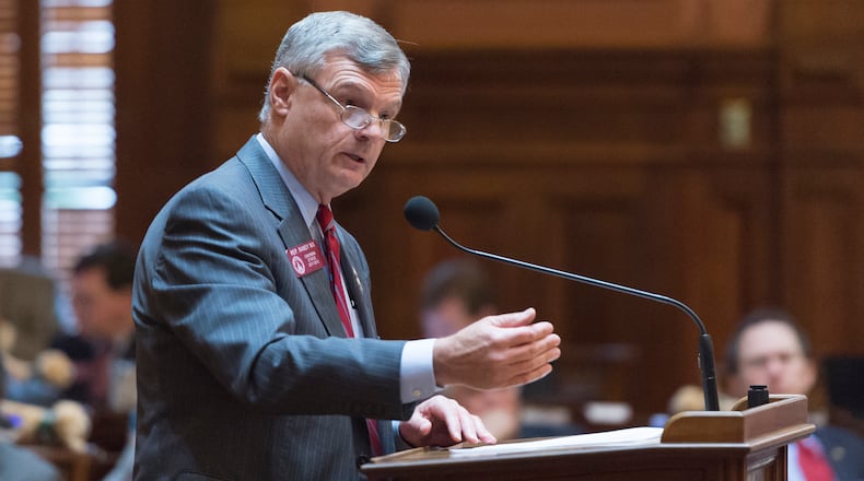 Georgia House Ethics Chairman Randy Nix told legislators Monday that comments by state Rep. Kasey Carpenter, a Republican from Dalton, violated sexual harassment rules. DAVID BARNES/SPECIAL