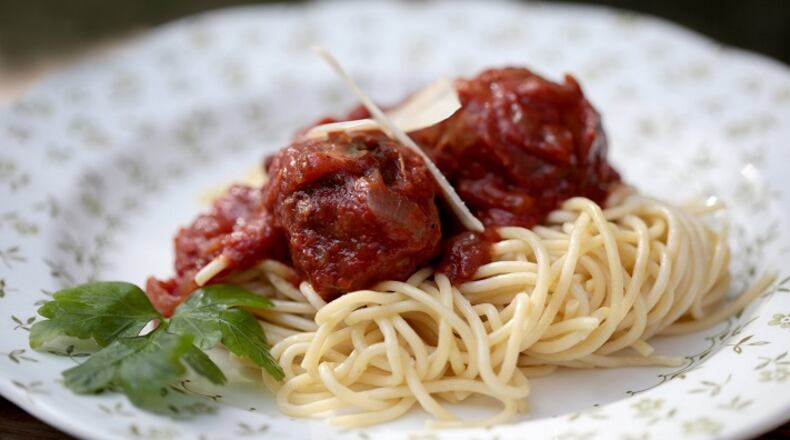 Real Meatballs and Spaghetti make a hearty dish for dinner. (Jessica J. Trevino/Detroit Free Press/TNS)