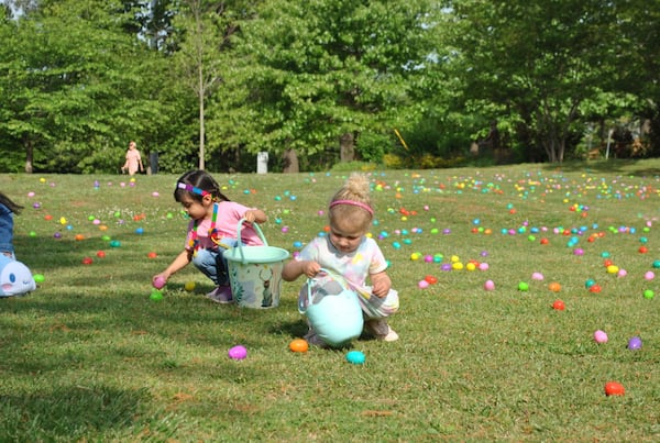 Kids can hunt for Easter eggs and enjoy activities such as face painting from 10 a.m.-noon on Saturday, April 4 in Brookhaven. (Courtesy of city of Brookhaven)