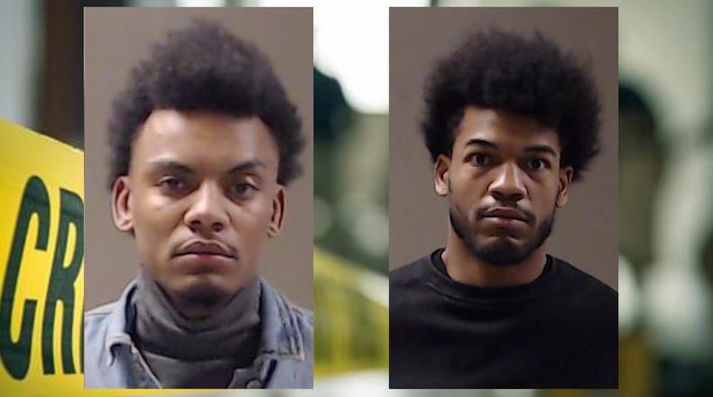 Quincy Tyler Walker (left) and Dion Watkins are facing charges of murder in a shooting at a DeKalb County nightclub.