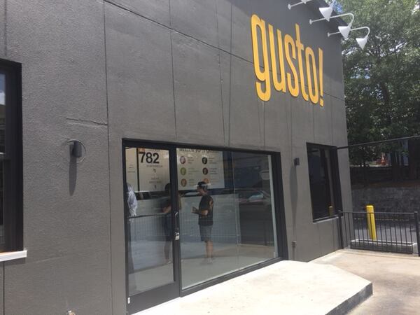The exterior of Gusto.
