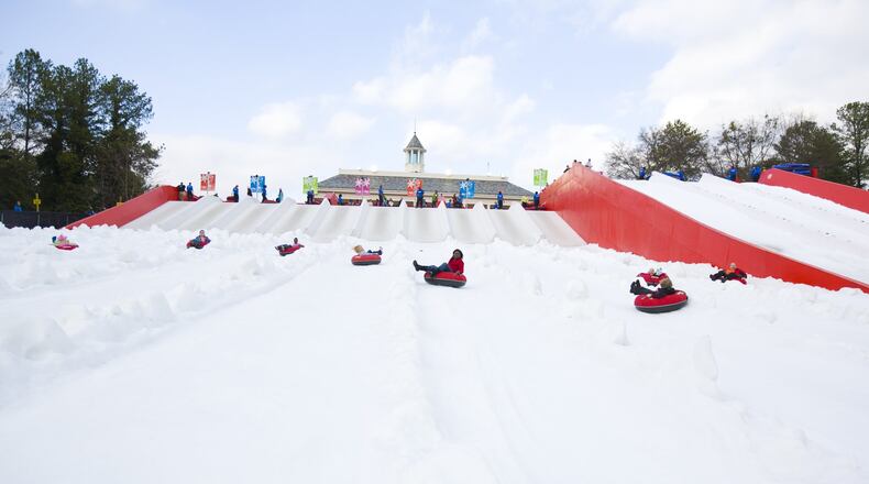Snow Mountain at Stone Mountain Park offers tubing for all ages, snowball fights and more. CONTRIBUTED BY STONE MOUNTAIN PARK