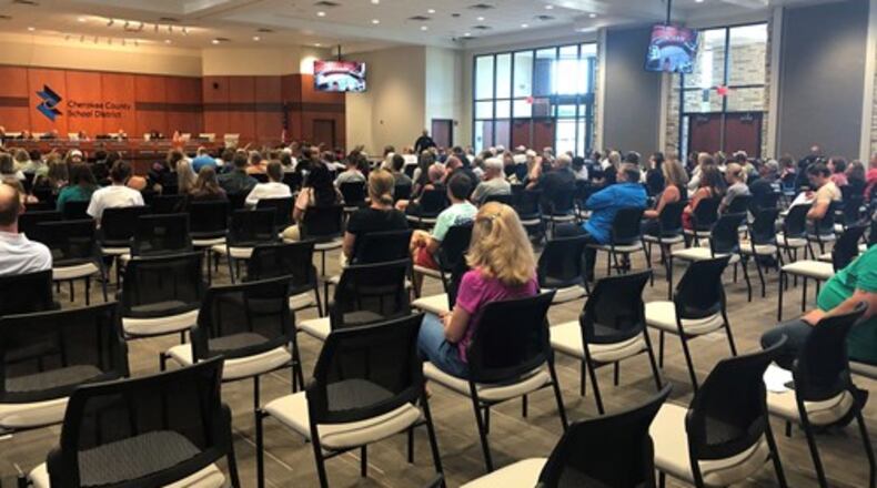 The Cherokee County School Board approved its annual budget at the June 17 meeting. CONTRIBUTED