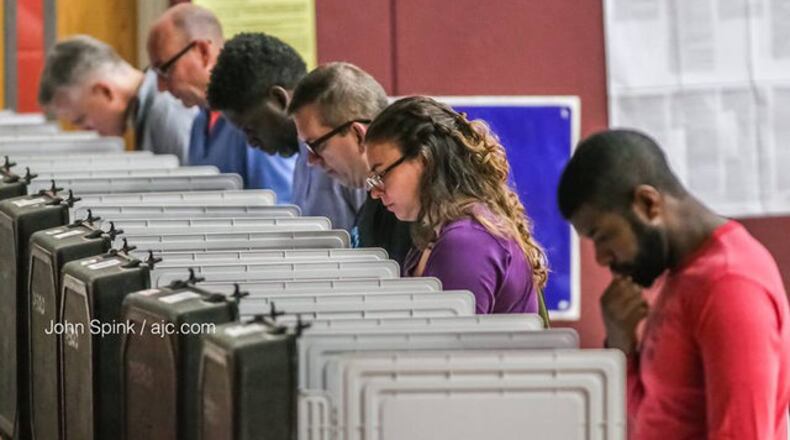 <p>Georgians vote inthe 2018 primary election.</p>