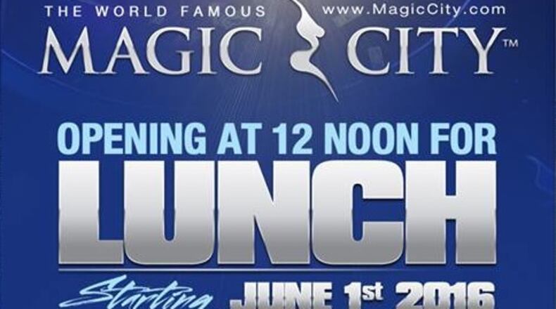 A recent advertisement for Magic City's lunch offerings, but would you eat a strip club, especially one that failed its recent health inspection? Photo credit: Magic City's Facebook page.