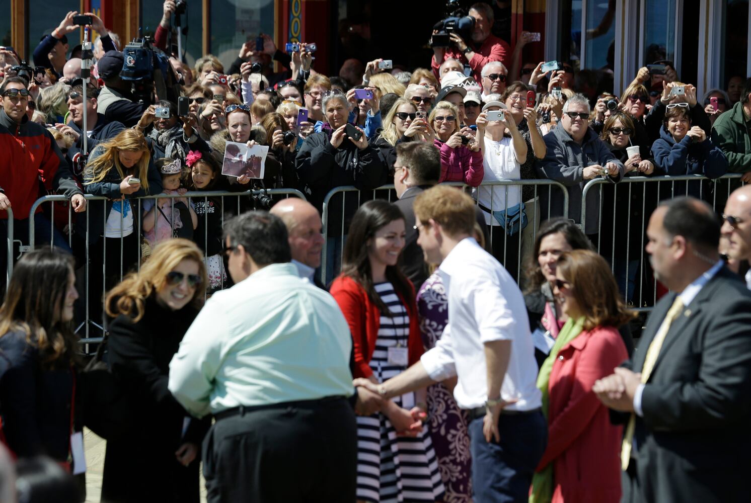 Royal visits state's storm-damaged coastline, May 14, 2013.