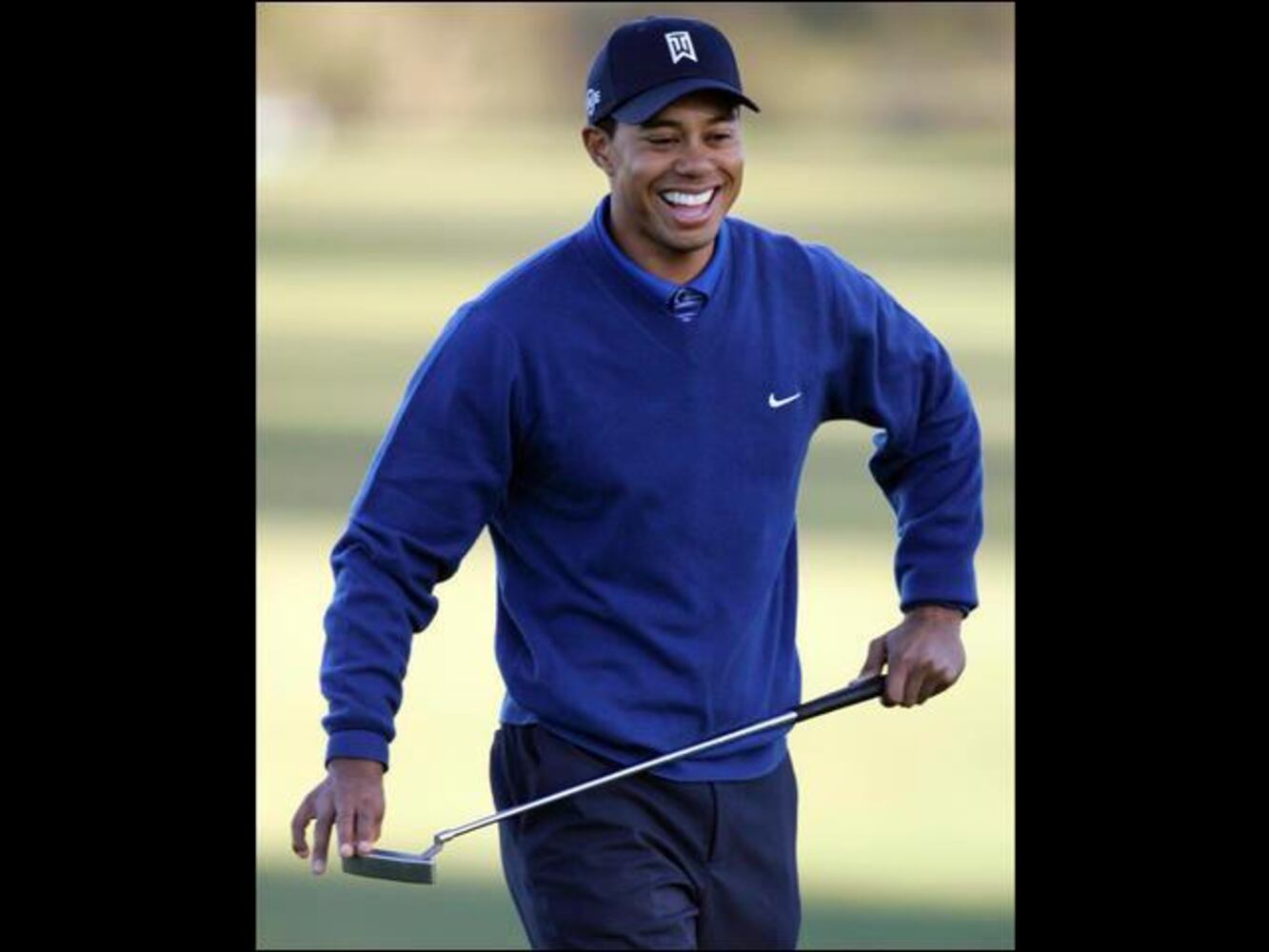 Tiger at Torrey Pines in January 2007.