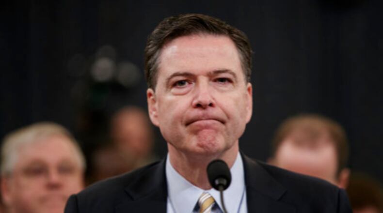 In this March 20, 2017 photo, FBI Director James Comey pauses as he testifies on Capitol Hill in Washington, before the House Intelligence Committee hearing on allegations of Russian interference in the 2016 U.S. presidential election. Comeyâs appearance Thursday before the Senate intelligence committee is one of the most anticipated congressional hearings in years. (AP Photo/J. Scott Applewhite)