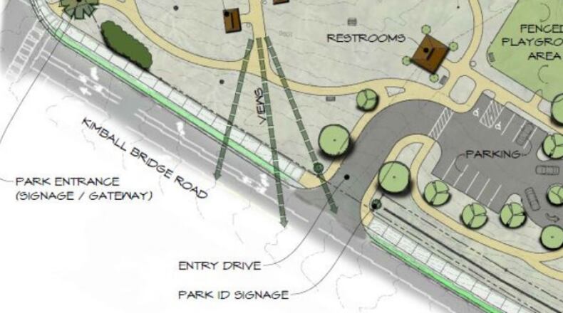 Of the nine projects included in Alpharetta's Parks Bond Referendum the city is beginning their community engagement phase for Union Hill Park and Waters Road Park in March. (Courtesy City of Alpharetta)