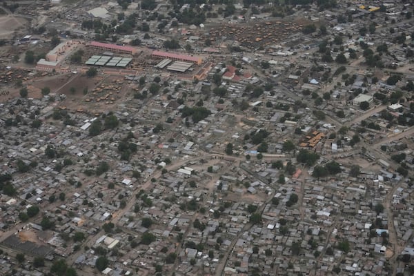 An aerial view of Maiduguri, northeastern, Nigeria, April 29, 2025. (AP Photo/Sunday Alamba)