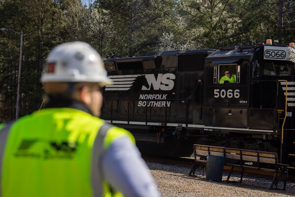 Trainees at work at the Norfolk Southern Training Center in McDonough on Friday, March 7, 2025. 
While the jobs of crewmen and signalmen who staff the railroad's physical infrastructure are usually safe during mergers, operations and clerical employees often face job cuts as the companies look for savings. (Arvin Temkar/AJC)