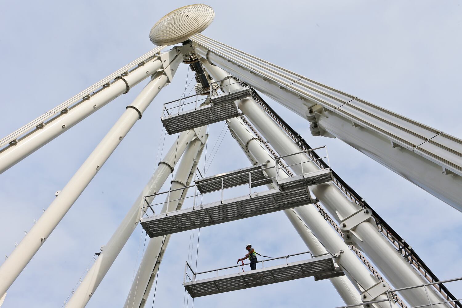 SkyView ferris wheel is going up downtown