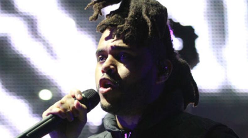 The Weeknd and his falsetto came to Philips Arena on Tuesday. Photo: Robb D. Cohen/www.RobbsPhotos.com.