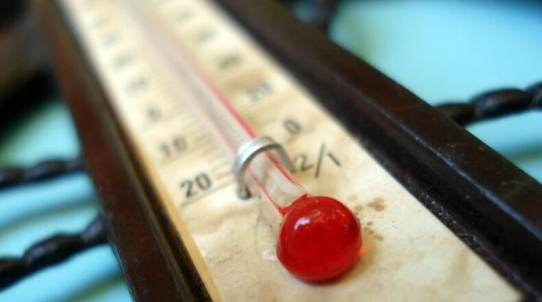 File photo of a thermometer.