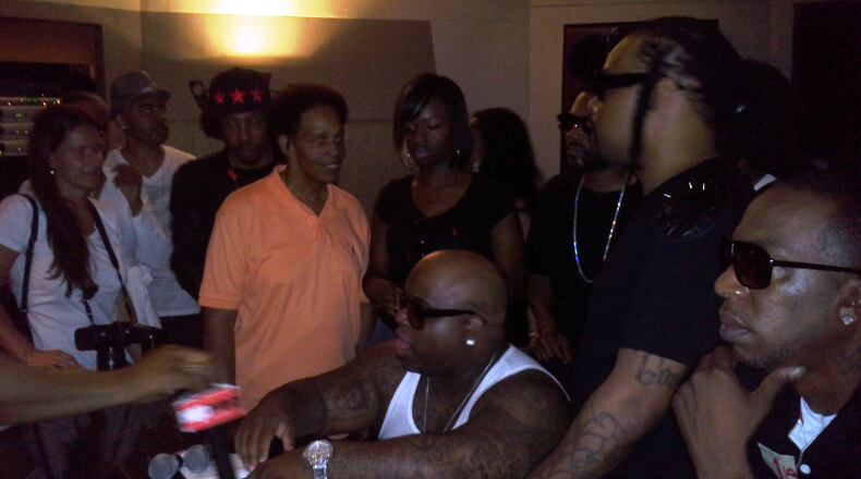 Cee Lo Green and his Goodie Mob crew provided an early listen to their robust new album, "Age Against the Machine," at Patchwerk Studios.