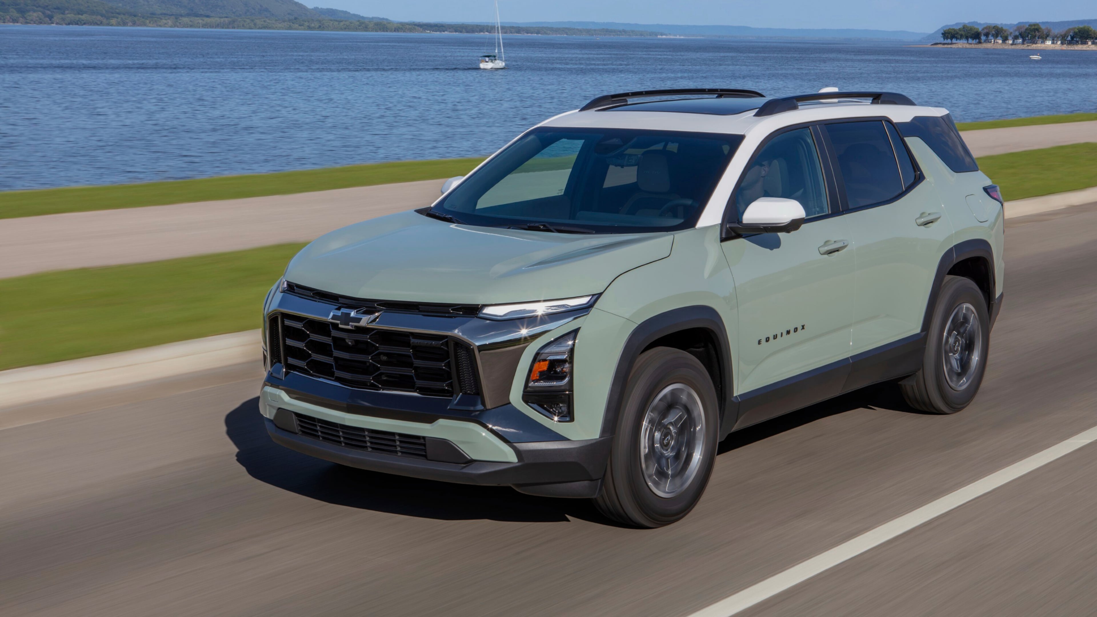 This photo provided by Chevrolet shows the 2026 Equinox. Chevy's small SUV benefits from a 2025 redesign that introduced new styling, new features and more distinctive styling. (Courtesy of General Motors via AP)
