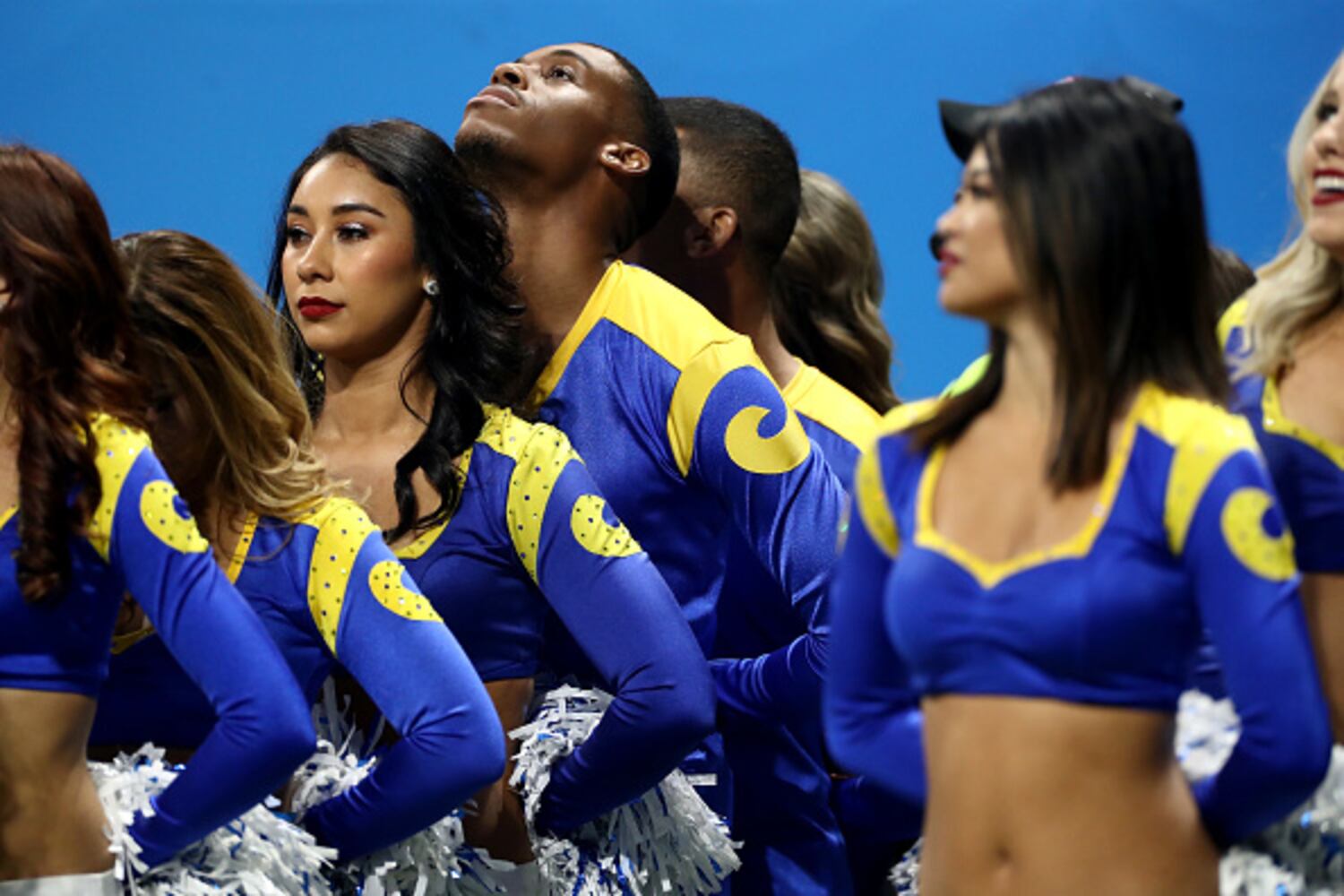 Photos: NFL’s first male cheerleaders perform at Super Bowl 53
