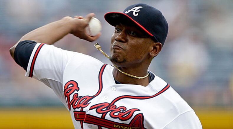 Julio Teheran has struggled mightily on the road in 2015, but he's 5-0 with a 2.04 ERA in eight home starts, including 4-0 with a 1.74 ERA and .159 opponents' average in his past six entering Friday's start vs. the Cubs. (AP photo)
