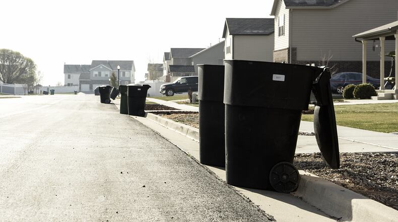 Lawrenceville will provide one, large 95-gallon container on wheels at no charge to all residential customers by the end of Jan. 2020. (File Photo)