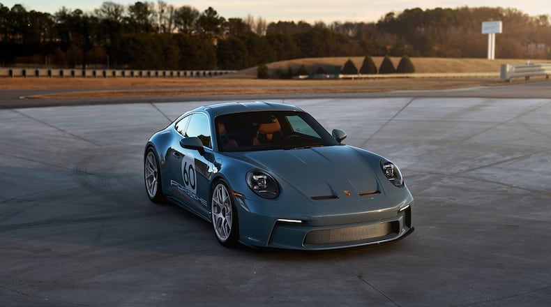 Porsche Cars North America, which is based in Atlanta, put up for auction a 60th anniversary edition Porsche 911 S/T, one of only 1,963 anniversary models produced, reflecting the founding of the 911 line in 1963. Photo courtesy Porsche Cars North America