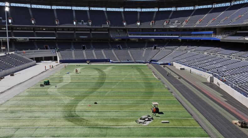 View from the north end of the stadium.