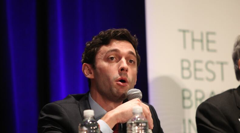 Jon Ossoff at a debate before the April special election.