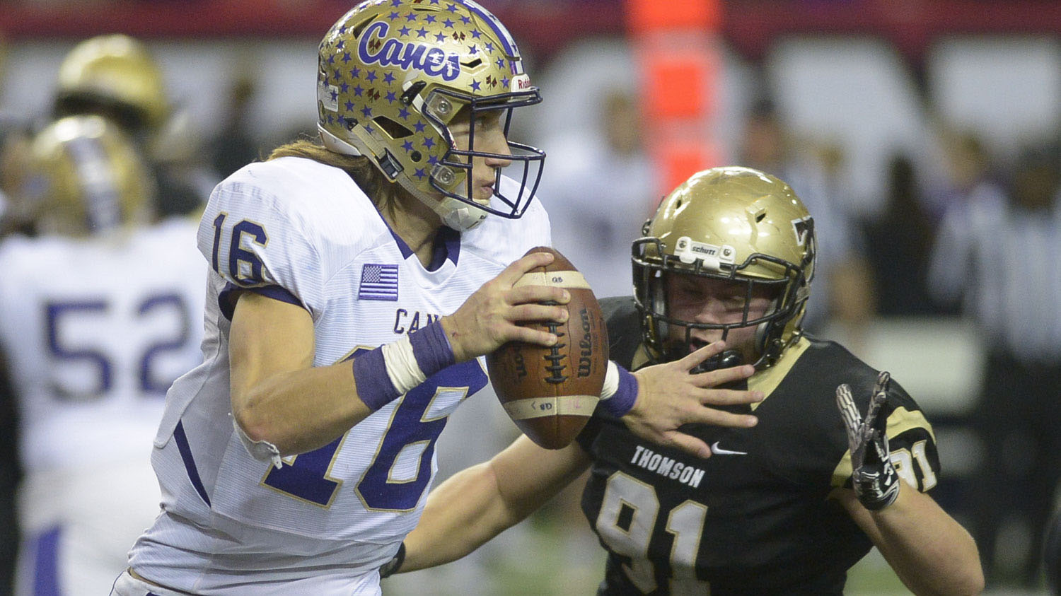 Trevor Lawrence set the state record for passing yards in a career with 13,902 at Cartersville High School from 2014-2017. (Daniel Varnado/Special to AJC)