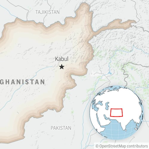 This is a locator map for Afghanistan with its capital, Kabul. (AP Photo)