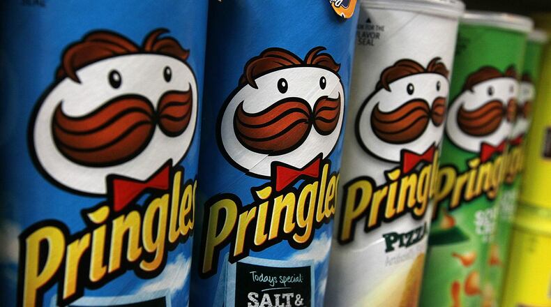 A tractor-trailer carrying Pringles potato chips caught fire on a Florida interstate Monday.