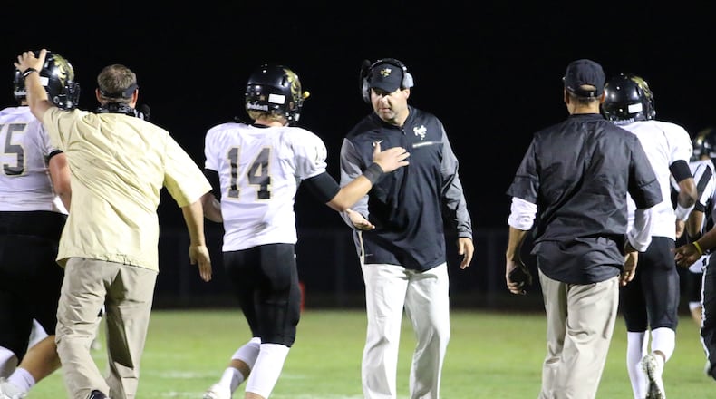 Biff Parson was selected by Georgia High School Football Daily as one of the best hires of this century, noting he took Rockmart to heights not seen since the 1950s. (AJC File)