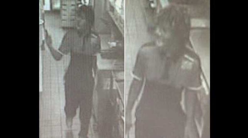 Surveillance footage of the man who robbed a McDonald's in Alpharetta. (PHOTO: Alpharetta Department of Public Safety)