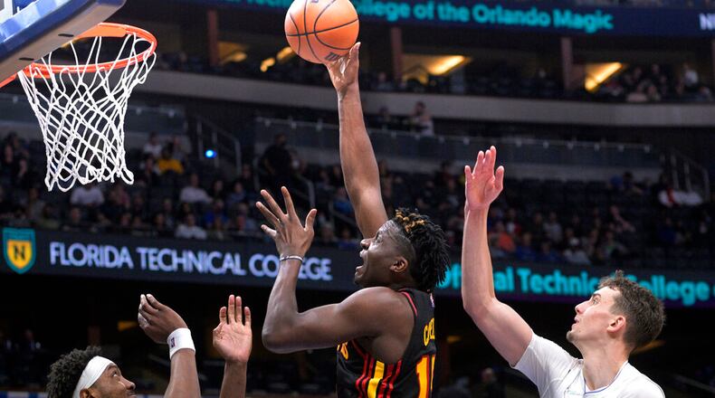 Hawks center Clint Capela sums up his team’s situation pretty well in the latest Hawks Report podcast. (AP Photo/Phelan M. Ebenhack)