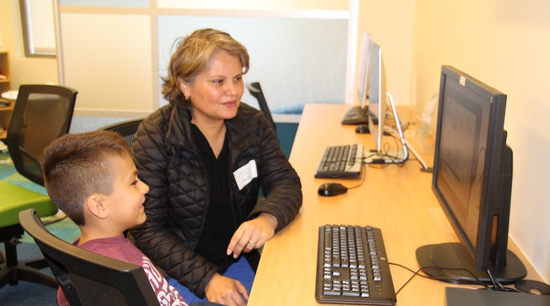 Adriana Álvarez and her 8-year-old son, Gibrán (Johanes Roselló/MH)