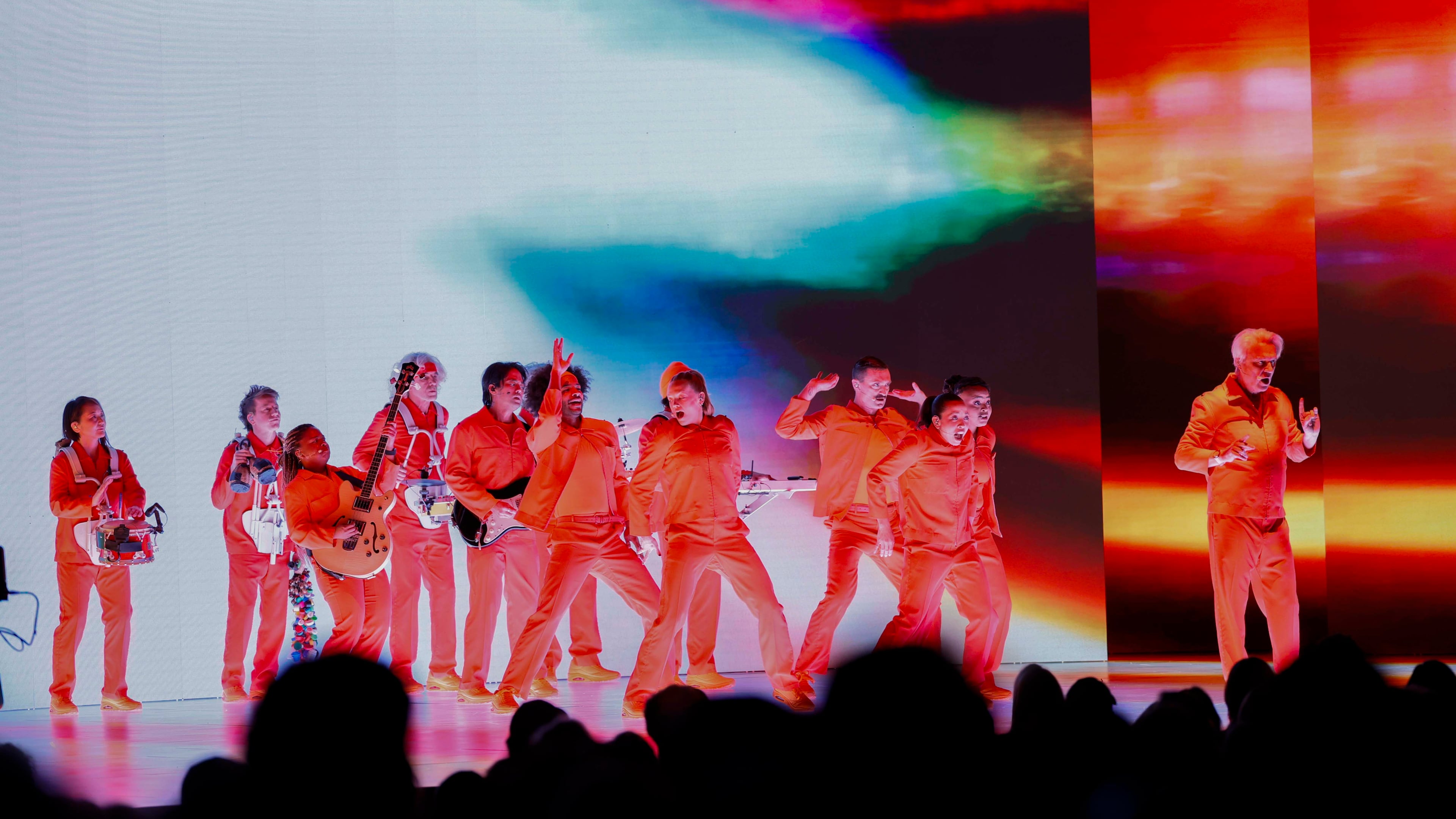 American musician, writer, visual artist, and filmmaker David Byrne will perform during his “Who Is The Sky” at the Fox Theatre on Tuesday, Dec. 2, 2025. This marks the first of two shows he will have at the historic entertainment venue. (Miguel Martinez/AJC)