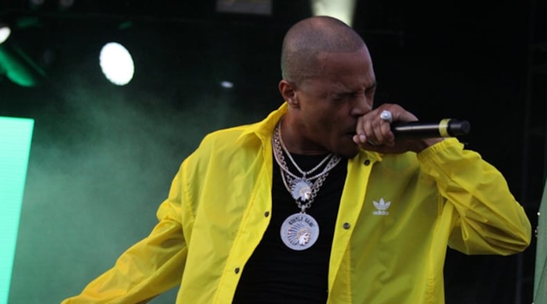Atlanta rapper T.I. performed an energetic set at the Sept. 9 One Musicfest at Atlanta's Central Park. Photo: Melissa Ruggieri/AJC