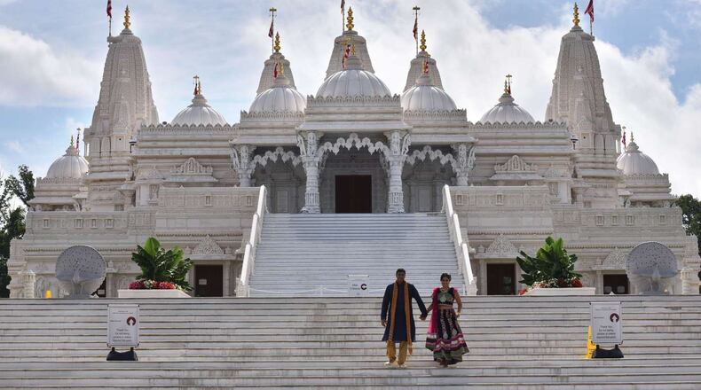 The BAPS Shri Swaminarayan Mandir in Lilburn is a draw for many immigrants. A new study shows the share of Gwinnett County adults who are immigrants more than quadrupled over the last 25 years.