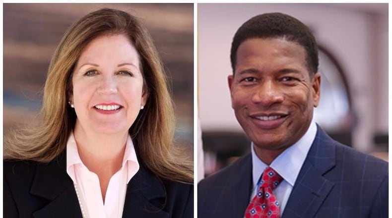 Mayoral hopefuls Lori Henry and Lee Jenkins. CAMPAIGN PHOTOS