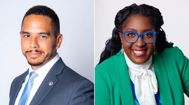 Candidates Jaha Howard, left, and Taniesha Whorton are in the Democratic runoff for the Cobb Commission District 2 seat. (Contributed)