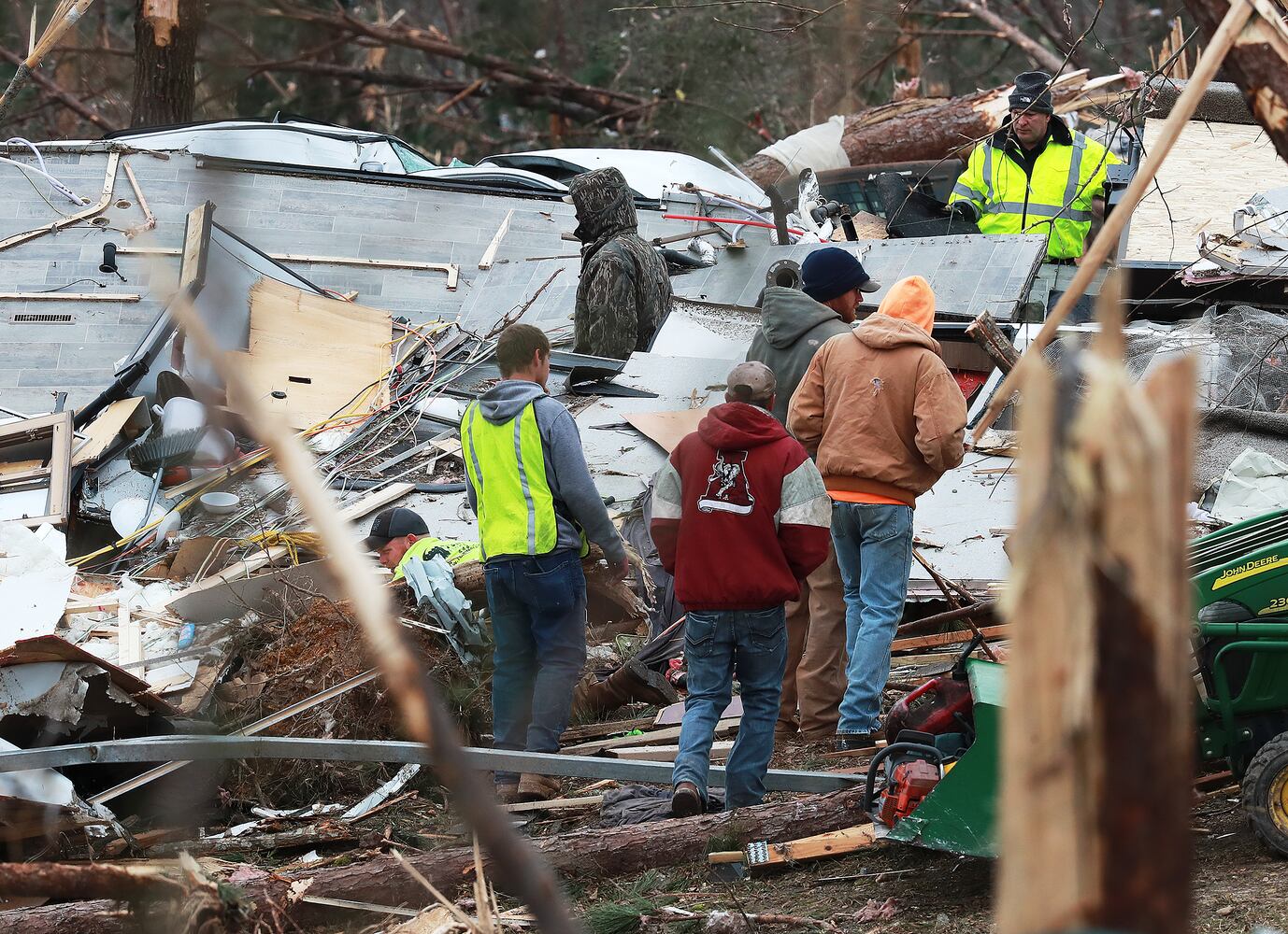 Photos: Tornado and wind damage in Georgia and Alabama