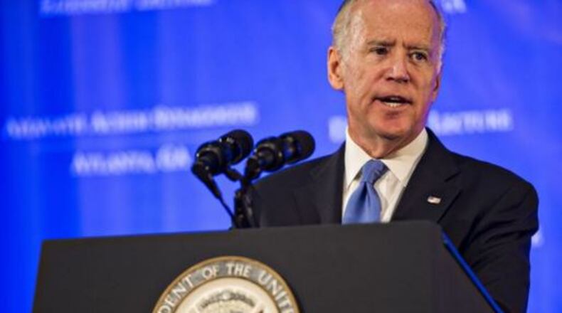 Vice president Joe Biden will be in town just in time for rush hour.