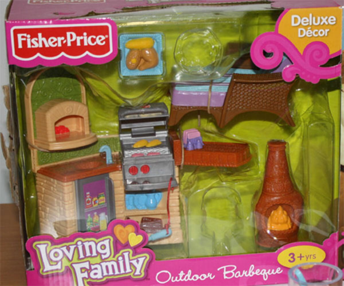 Fisher-Price Loving Family Outdoor Barbeque made by Mattel, sold at Kmart