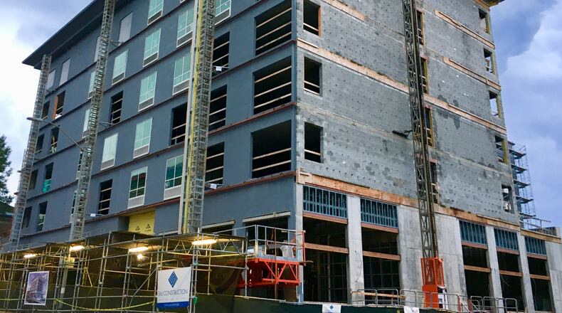 The new Hampton Inn & Suites in downtown Decatur, 145 rooms over 92,143 square feet, is scheduled to open in January. This will be the city’s fourth hotel, and partly for this reason the hotel/motel tax was increased from 7 to 8 percent, effective Oct. 1. Bill Banks for the AJC