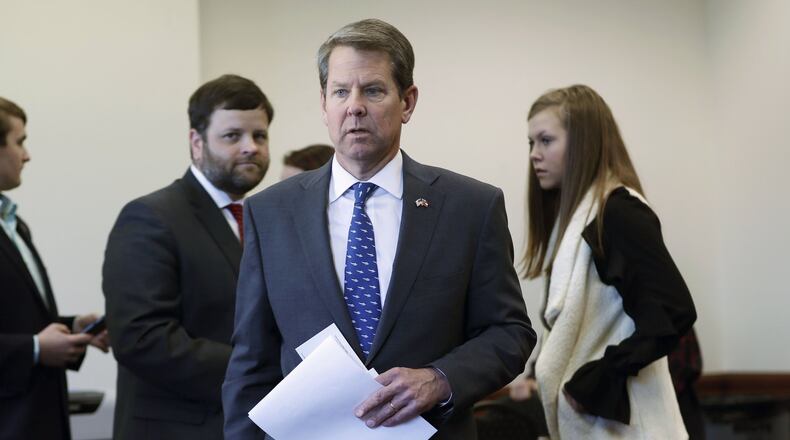 Secretary of State Brian Kemp filed his qualification papers earlier this month to run for governor. BOB ANDRES /BANDRES@AJC.COM