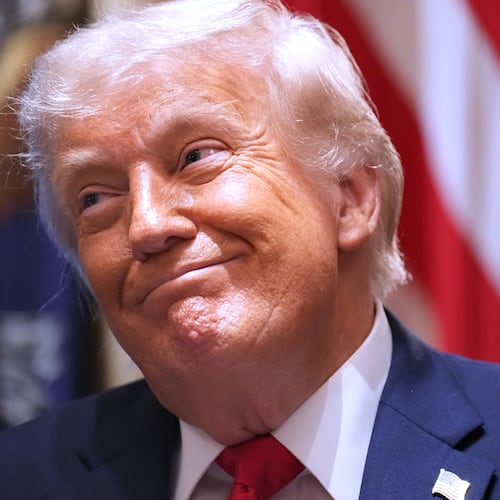 President Donald Trump listens during a Cabinet meeting at the White House, Wednesday, May 27, 2026, in Washington. (AP Photo/Jacquelyn Martin)
