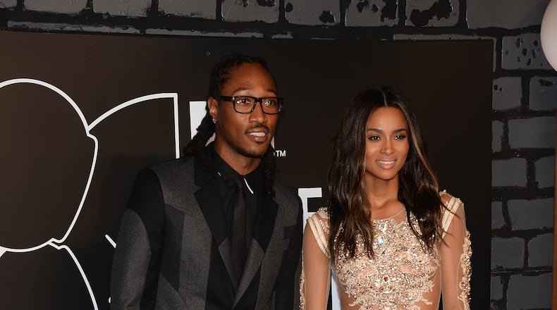 NEW YORK, NY - AUGUST 25: Future and Ciara attend the 2013 MTV Video Music Awards at the Barclays Center on August 25, 2013 in the Brooklyn borough of New York City. (Photo by Jamie McCarthy/Getty Images for MTV) Future and Ciara in 2013. Photo: Getty Images.
