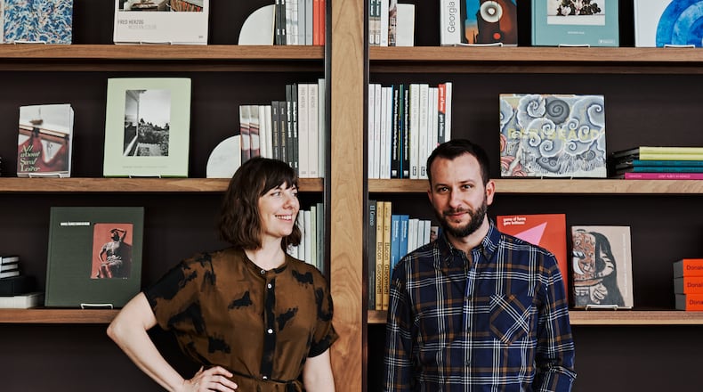 Katie Barringer and Jordan Smelt of Lucian Books & Wine. The European-influenced cooking at Lucian frequently is delicate and always is elegant. (Courtesy of Andrew Thomas Lee)